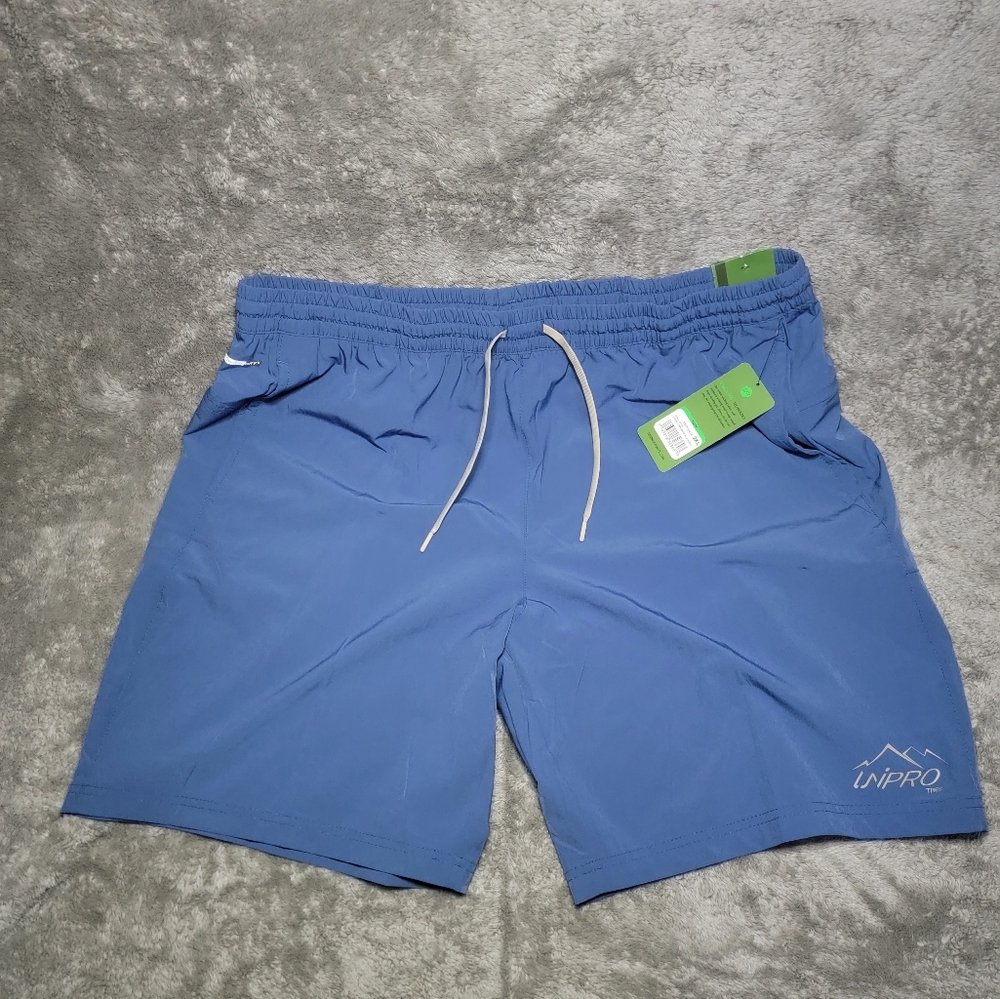 Unipro Sports- Trek Shorts- Commadore Blue -9" Inch Inseam - 2XL - New With Tags